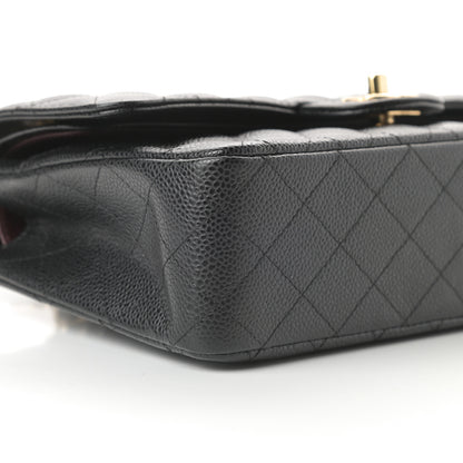 Chanel Caviar Quilted Medium Double Flap Black 10 of 12