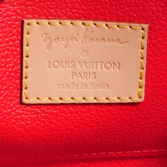 Louis Vuitton Monogram Kusama Pumpkin Dots Cosmetic Pouch Red 6 of 7