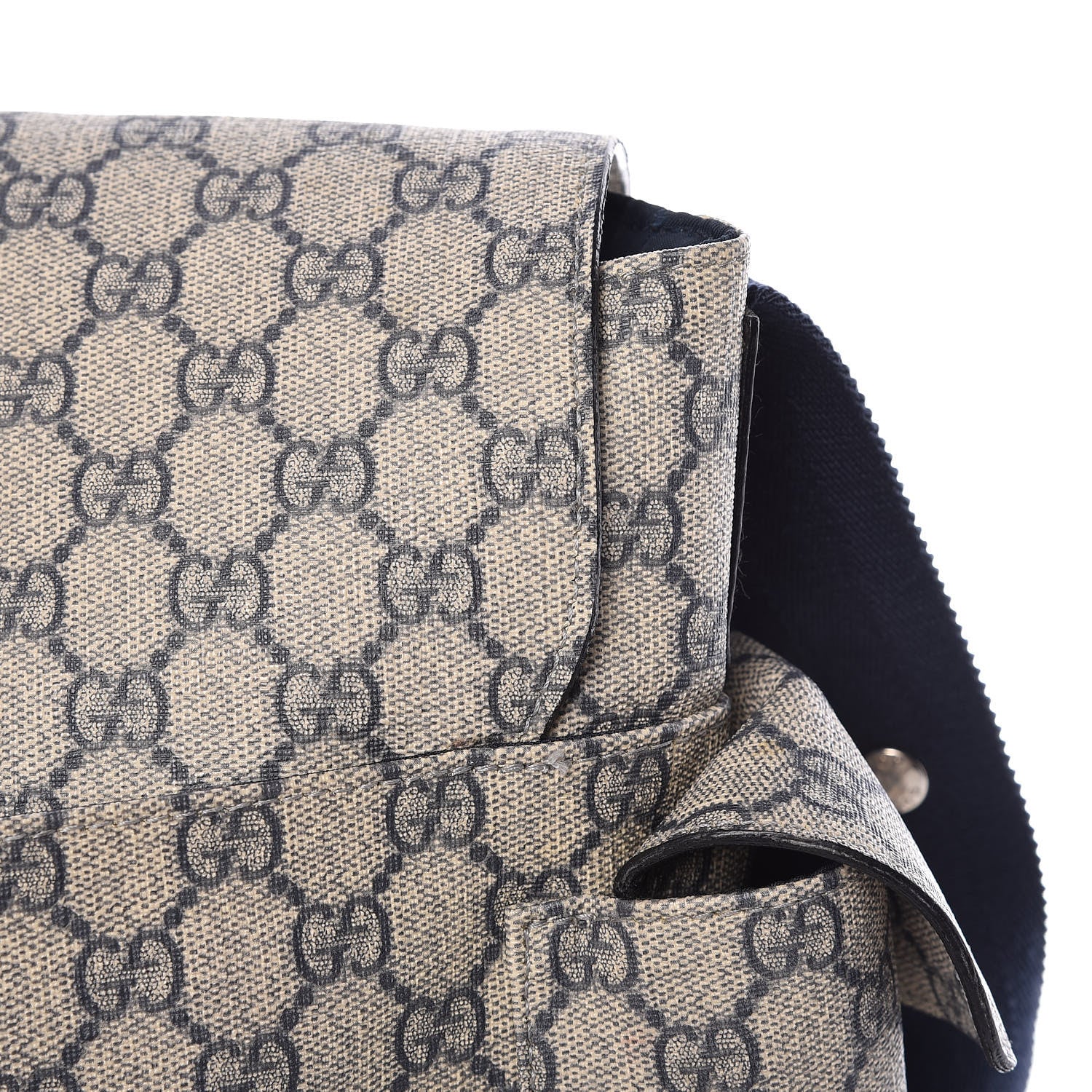 Gucci GG Plus Monogram Messenger Diaper Bag Navy 17 of 17