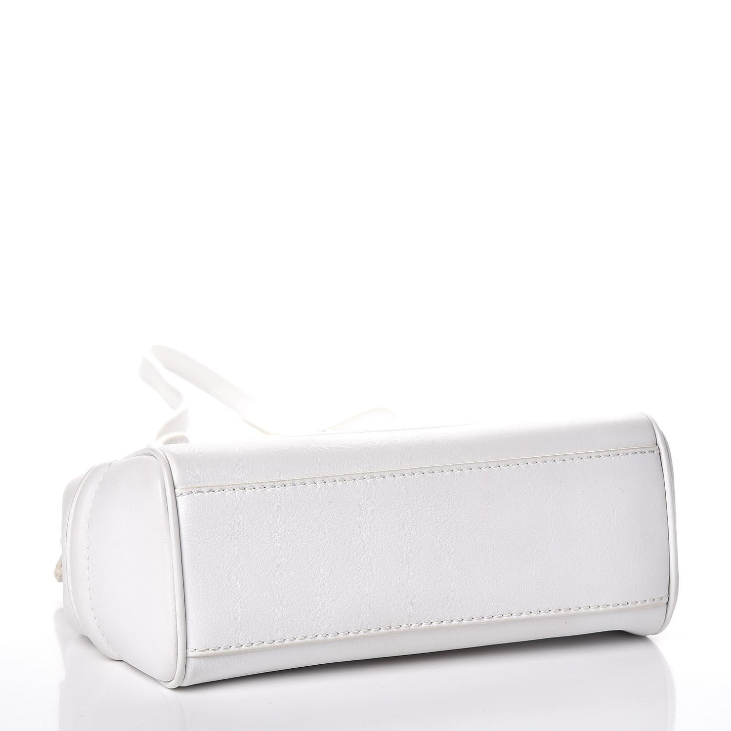 Calfskin Palazzo Empire Crossbody Bag White