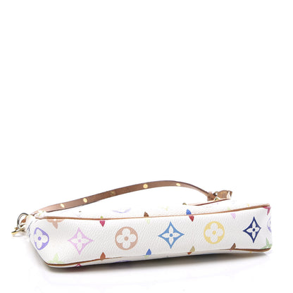 Louis Vuitton Monogram Multicolor Pochette Accessories White 3 of 10