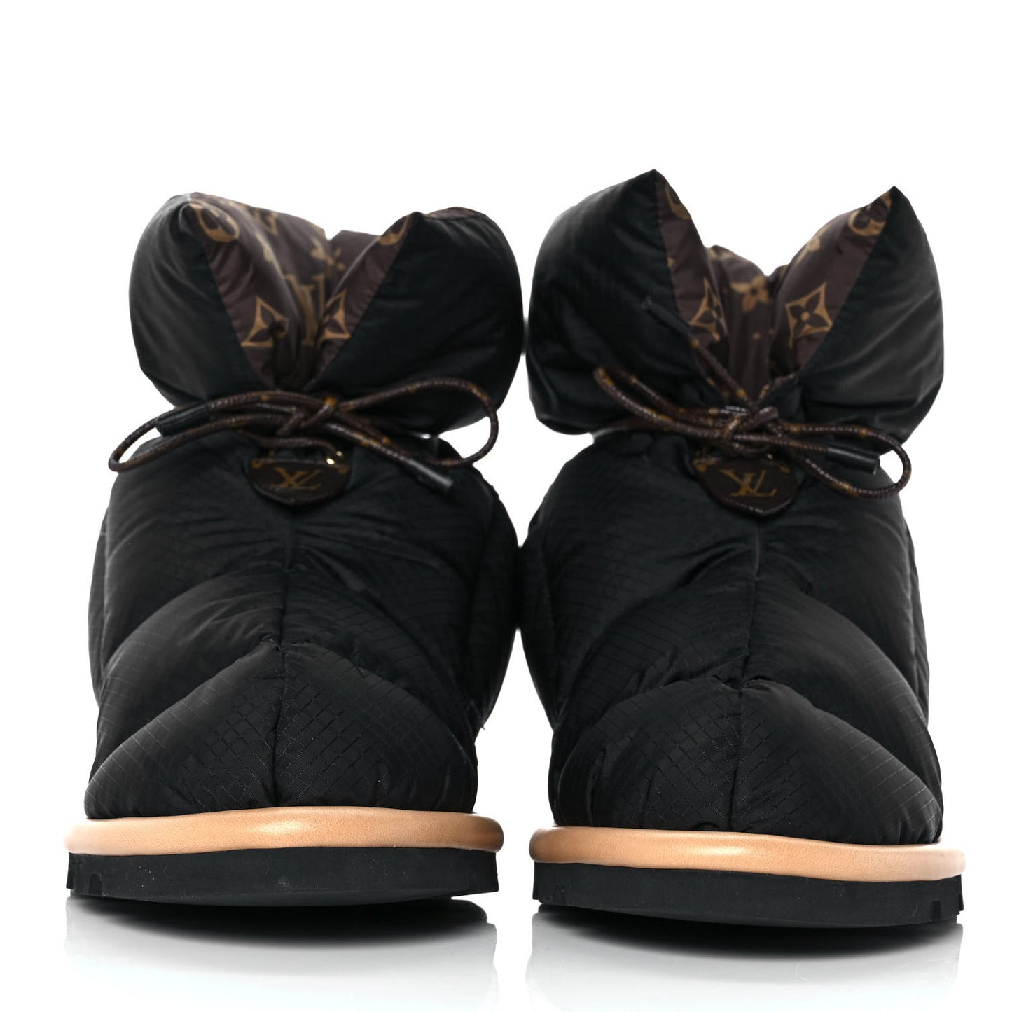 Nylon Monogram Pillow Comfort Ankle Boot 41 Black