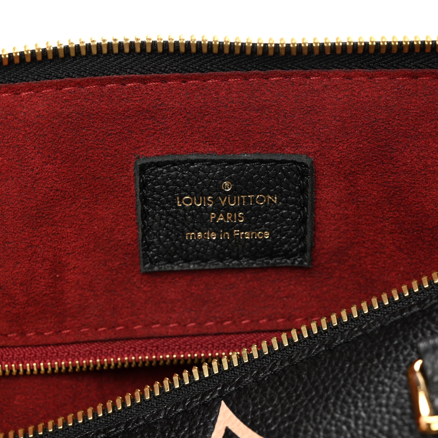 Louis Vuitton Empreinte Monogram Giant Speedy Bandouliere 25 Black Beige 10 of 11