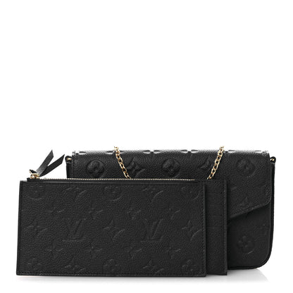 Louis Vuitton Empreinte Pochette Felicie Chain Wallet Navy 3 of 11