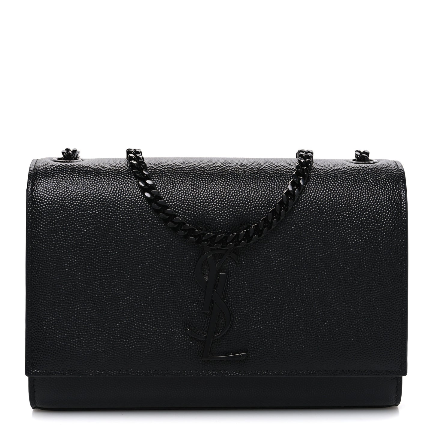 Grain De Poudre Small Monogram Monochrome Kate Satchel Black