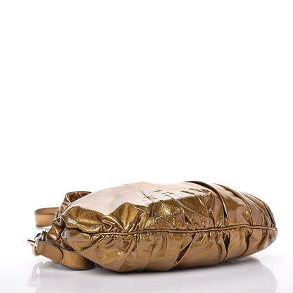 Gucci Metallic Patent Small Hysteria Gold 5 of 11