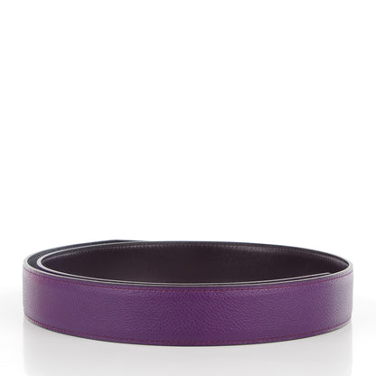 Hermes Box Evercolor 32mm Belt Strap 85 Raisin Ultraviolet 2 of 7