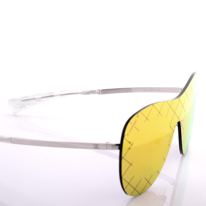 Chanel Shield Runway Sunglasses 4215 Silver Red 4 of 7