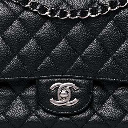 Chanel Caviar Quilted Medium Double Flap Black 8 of 13