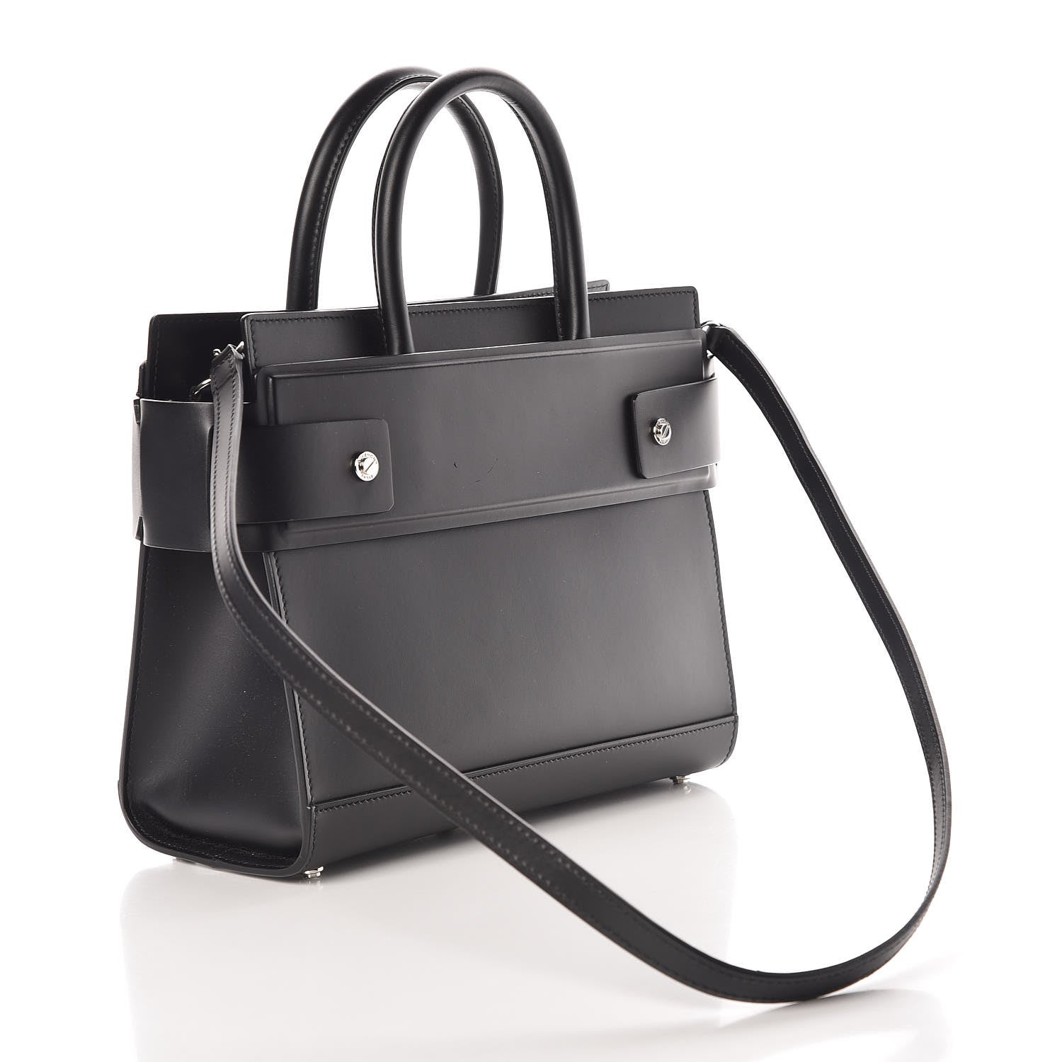 Givenchy Smooth Calfskin Small Horizon Satchel Black 4 of 9