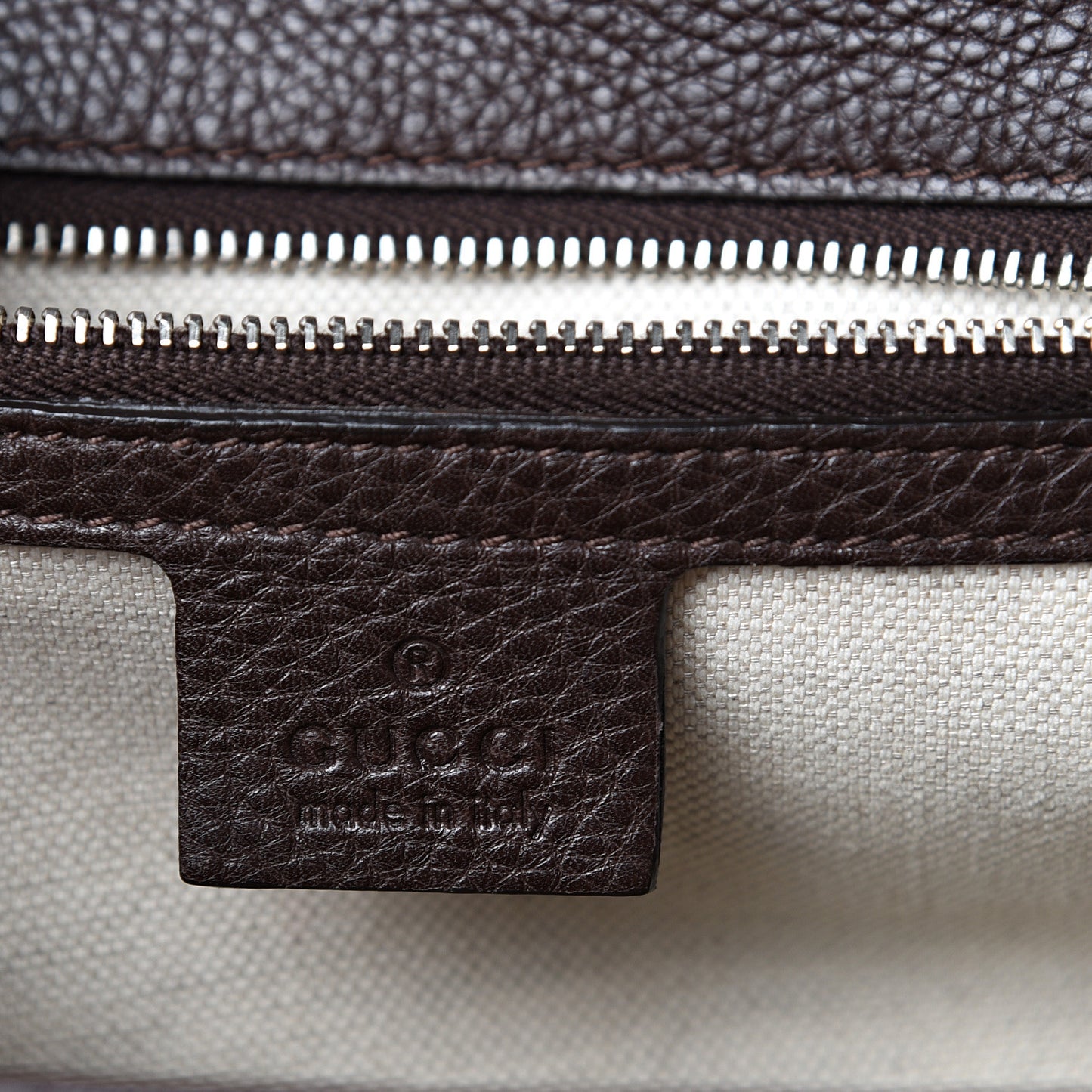 Monogram Medium New Bamboo Top Handle Bag Dark Brown