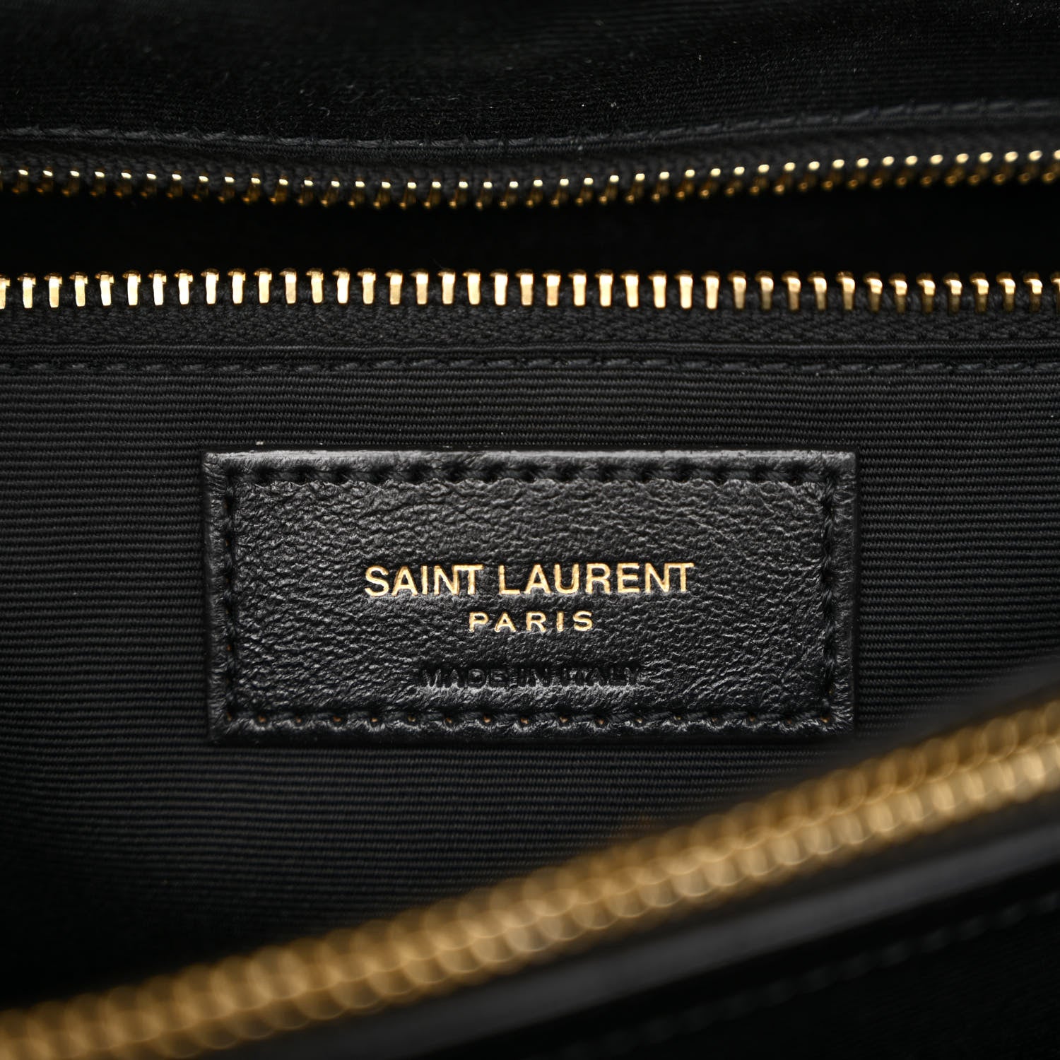 Saint Laurent Calfskin Y Quilted Monogram Large Loulou Chain Satchel Black 6 of 11