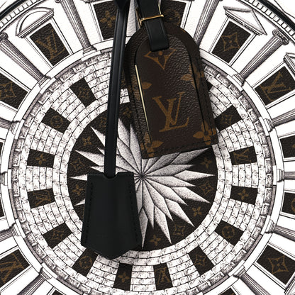 Louis Vuitton X FORNASETTI Calfskin Architettura Petite Boite Chapeau White Black 7 of 9