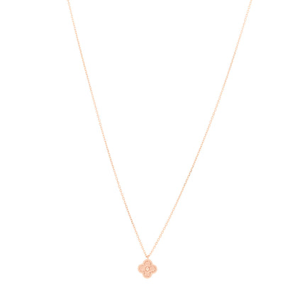 Van Cleef & Arpels 18K Rose Gold Sweet Alhambra Pendant Necklace 1 of 6