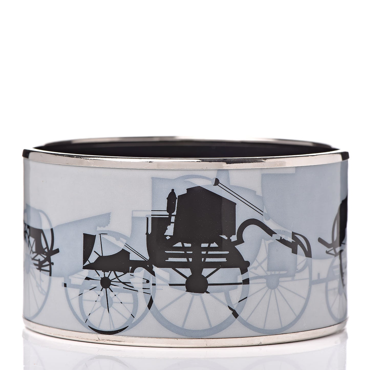 Enamel Printed Carriage Extra Wide Bracelet 62