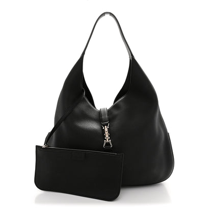 Gucci Soft Grained Calfskin Large Jackie Hobo Black 3 of 12