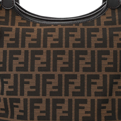 Fendi Zucca Small Chef Shopping Tote Tobacco Moro 8 of 12
