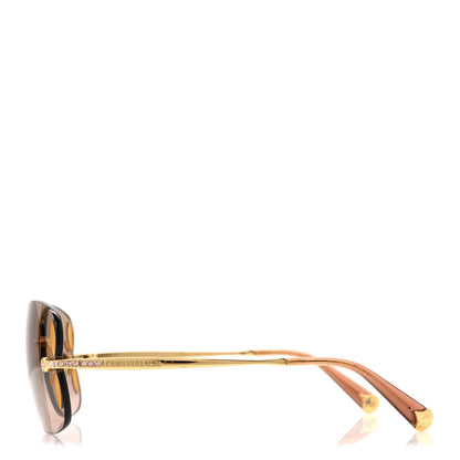 Louis Vuitton Lily Sunglasses Z0543U Brown Glitter 3 of 8