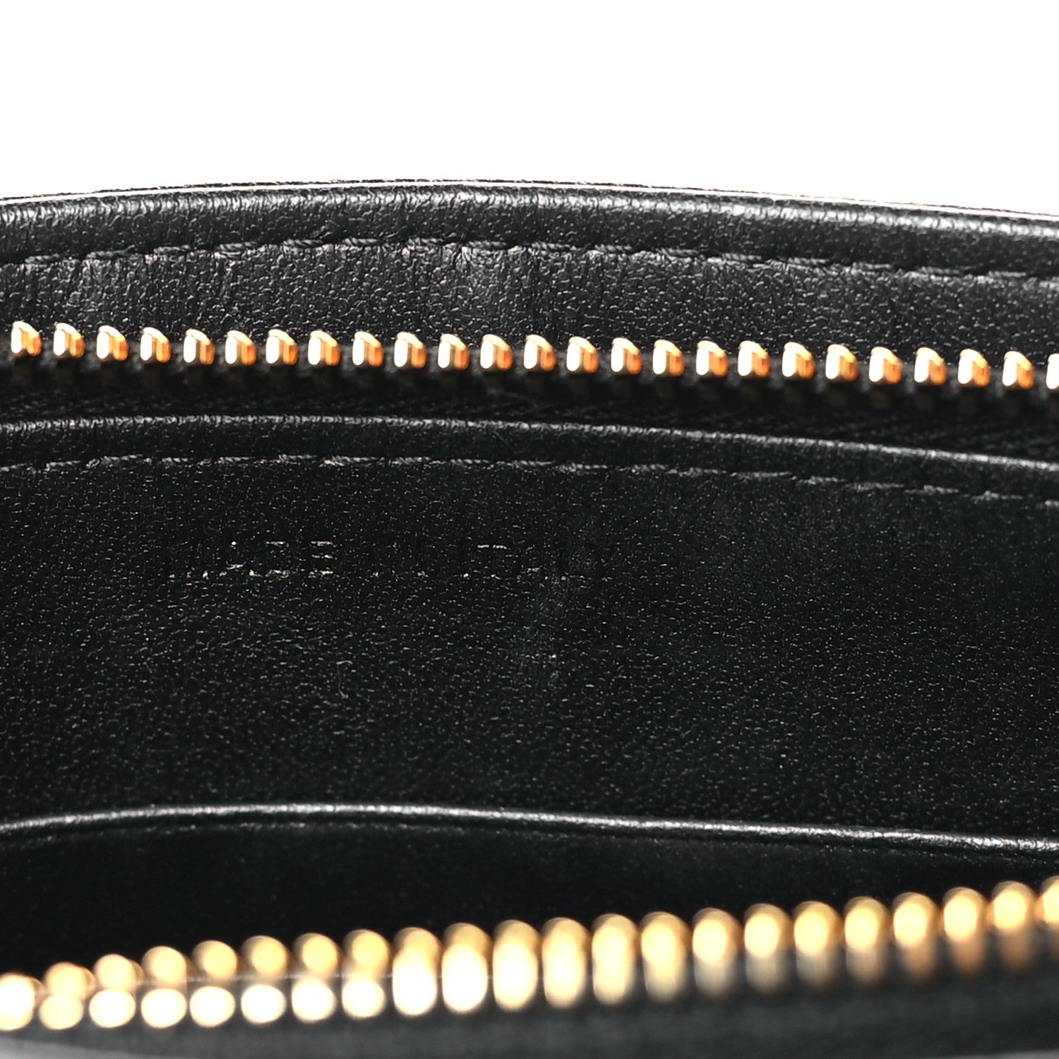Christian Dior Calfskin Cannage Caro Zipped Pouch With Chain Black 7 of 9