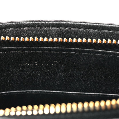Christian Dior Calfskin Cannage Caro Zipped Pouch With Chain Black 7 of 9