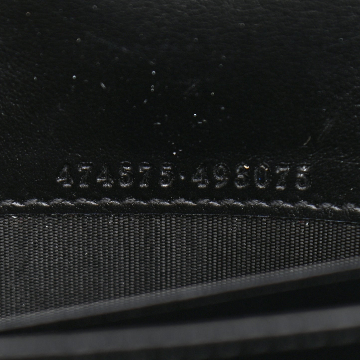 Calfskin Matelasse GG Marmont Chain Wallet Black