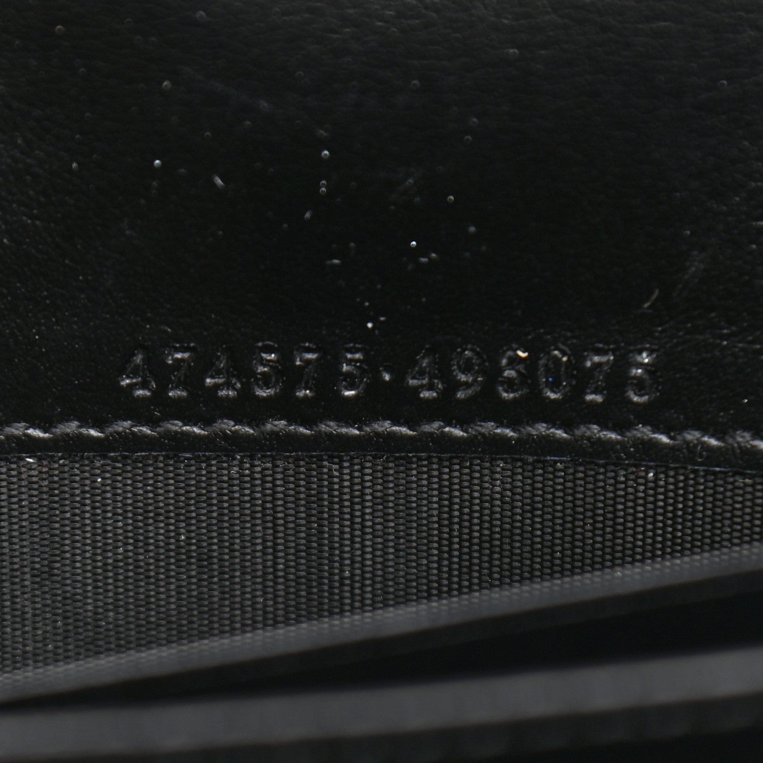 Gucci Calfskin Matelasse GG Marmont Chain Wallet Black 7 of 10