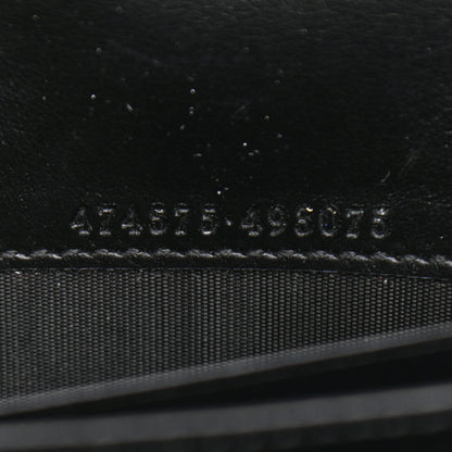 Gucci Calfskin Matelasse GG Marmont Chain Wallet Black 7 of 10