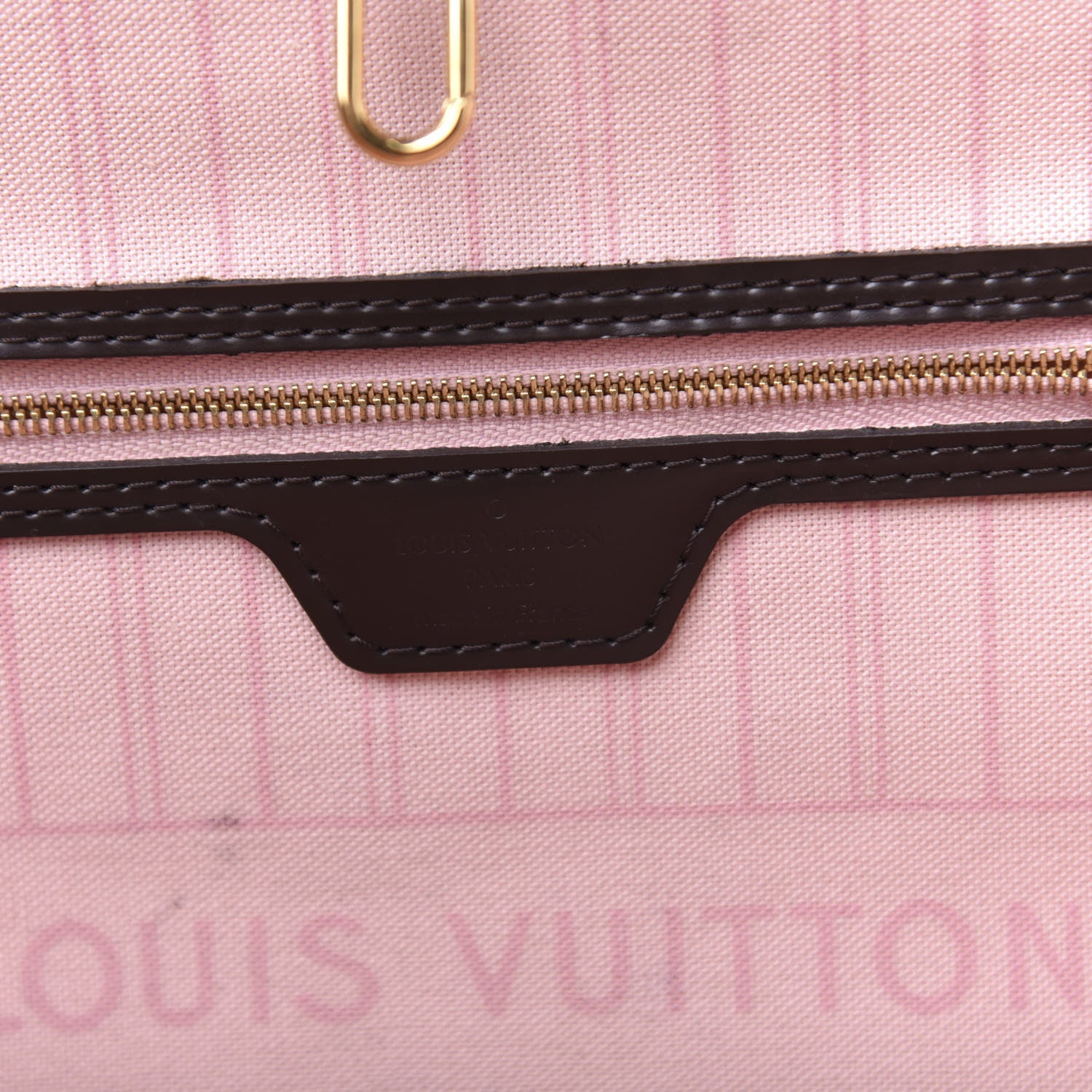 Louis Vuitton Damier Ebene Neo Neverfull MM Rose Ballerine 9 of 13