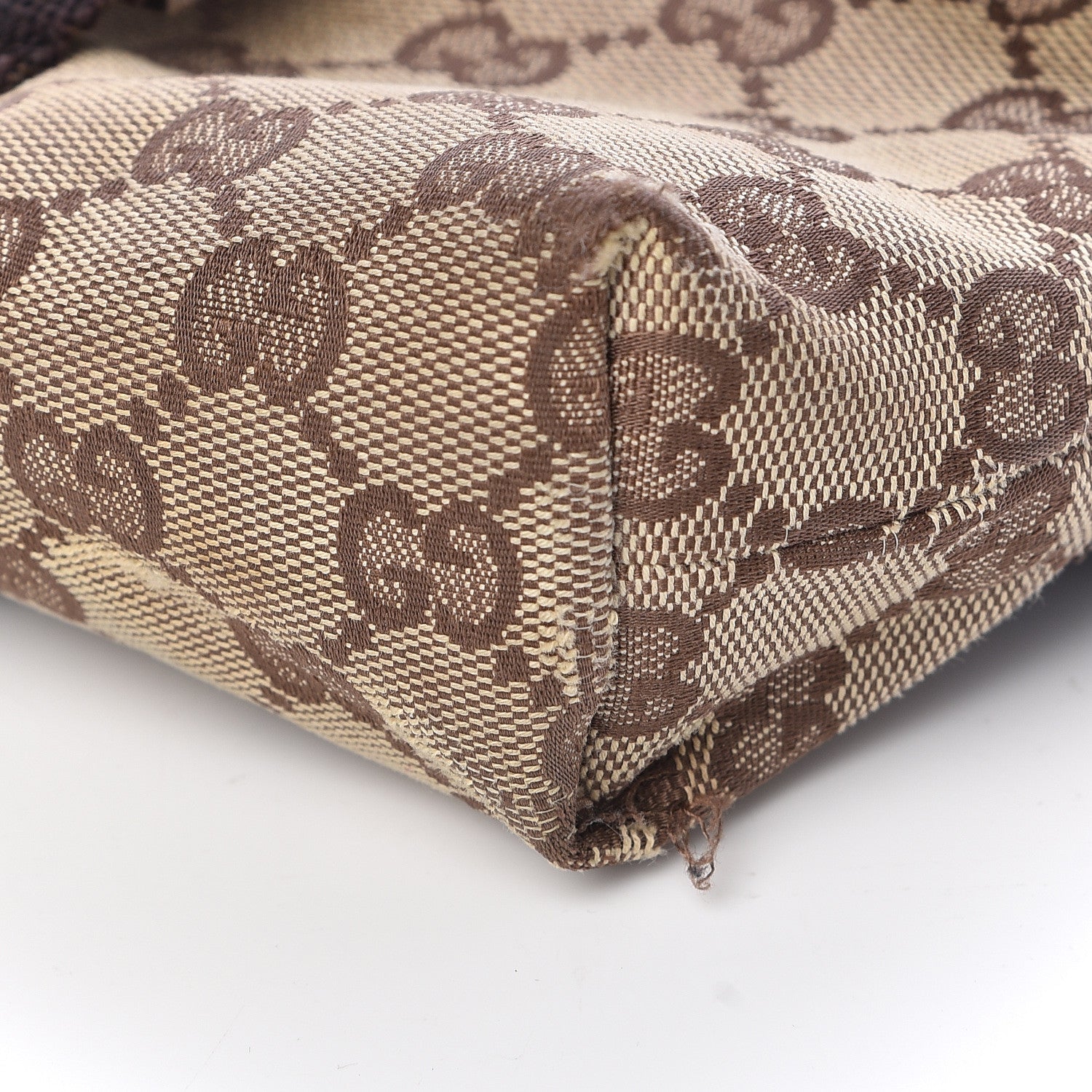 Gucci Monogram Waist Pouch Bag Dark Brown 10 of 12