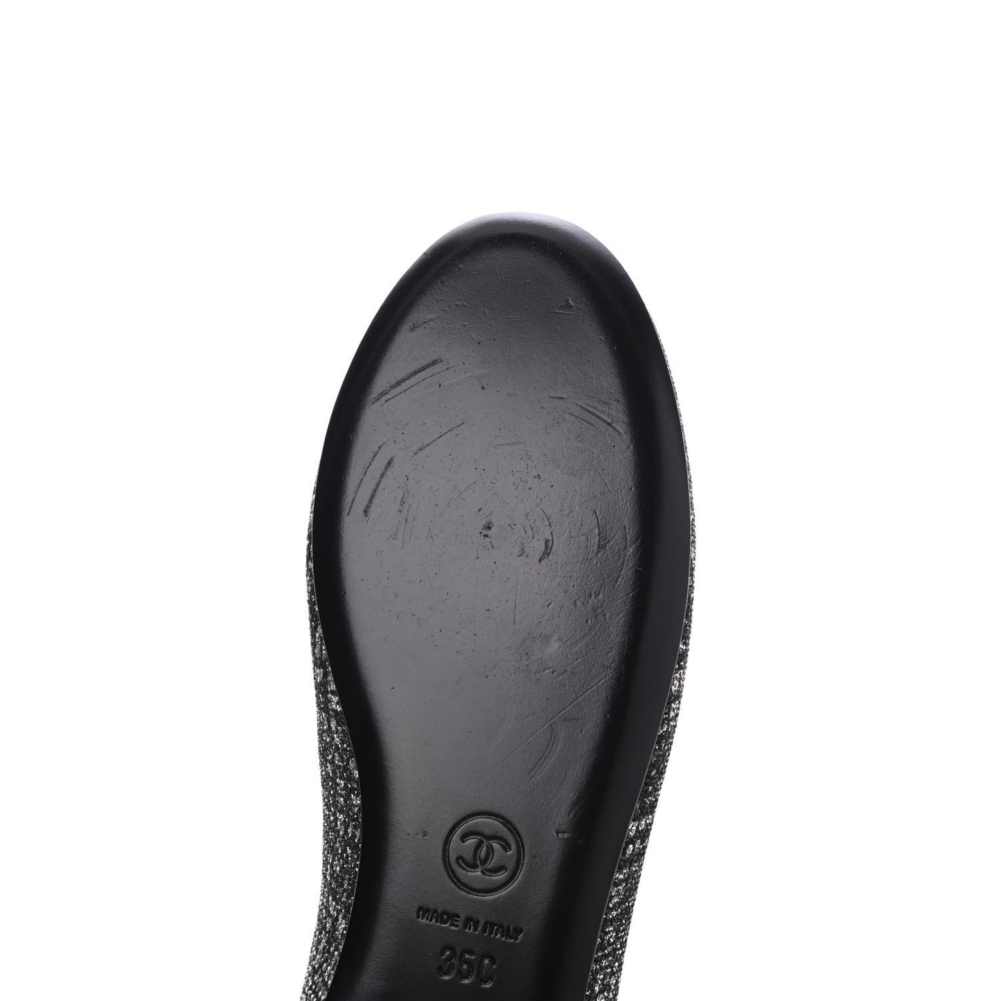 Fantasy Tweed CC Mocassin Loafers 35 Silver