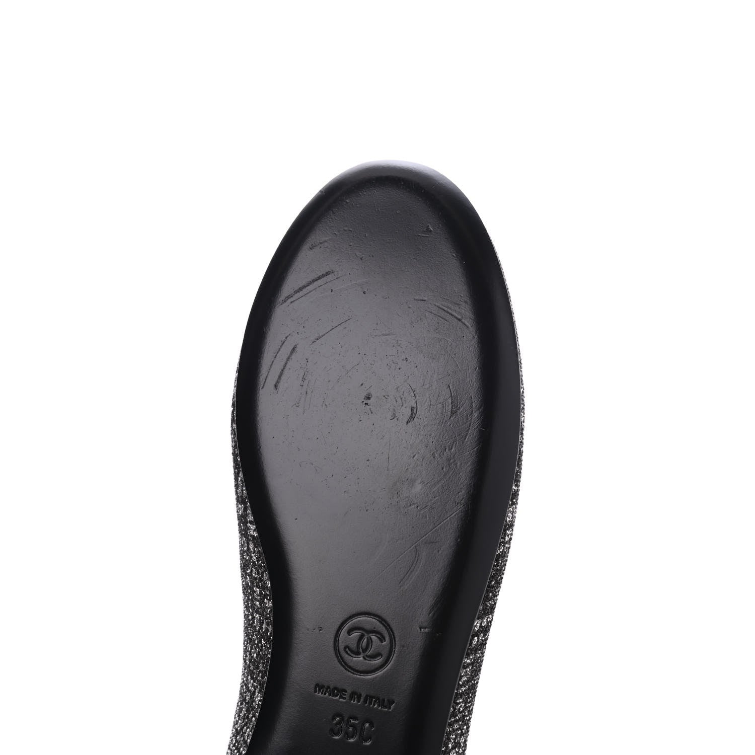 Chanel Fantasy Tweed CC Mocassin Loafers 35 Silver 10 of 13