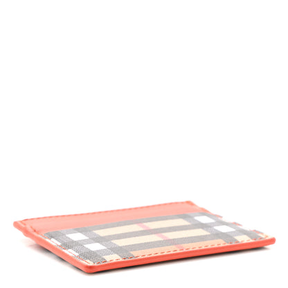 Burberry Vintage Check Calfskin Card Case Orange 4 of 7