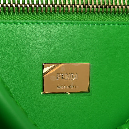Fendi Nappa Matisse Intreccio Large Peekaboo Iconic Satchel Tomatillo 6 of 9