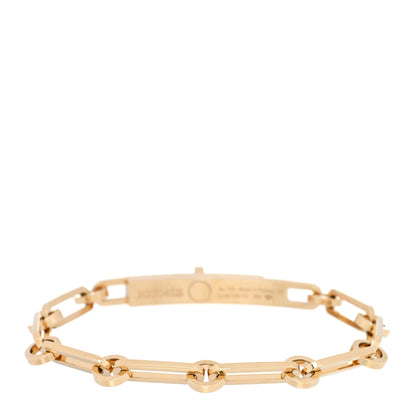 Hermes 18K Yellow Gold Diamond PM Kelly Chaine Bracelet XS 2 of 4