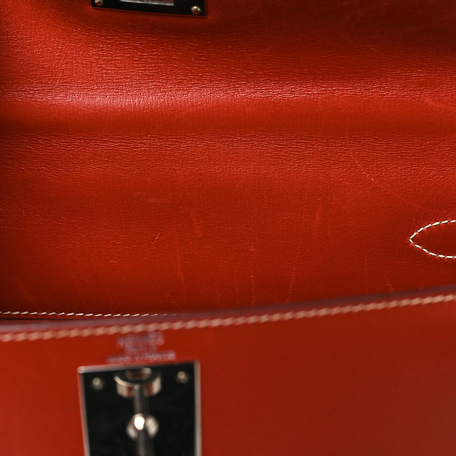 Hermes Box Kelly Sellier 28 Brique 13 of 18