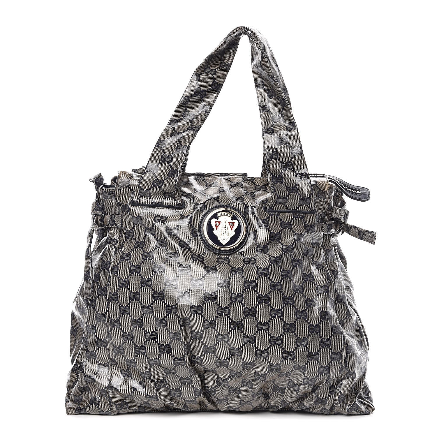 Gucci Crystal Monogram Hysteria Tote Navy Blue 1 of 13