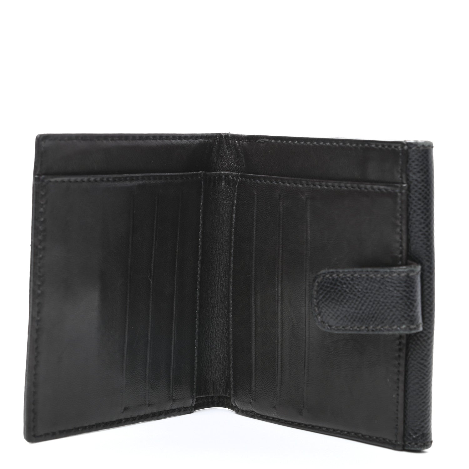 Chanel Grained Calfskin CC Flap Wallet Black 6 of 9