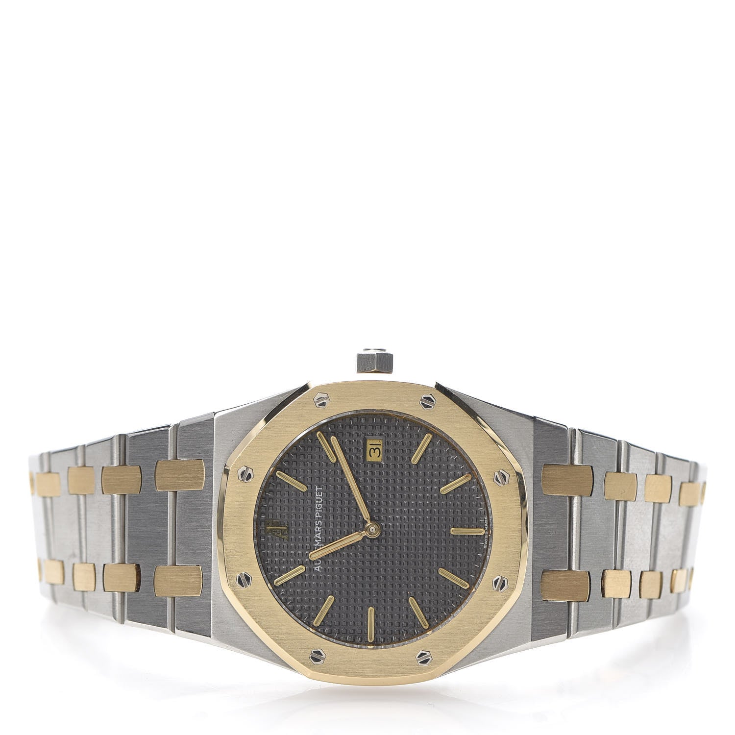 Audemars Piguet Stainless Steel 18K Yellow Gold 33mm Royal Oak Quartz Watch Grey 56175SA.OO.0789SA.01 3 of 7
