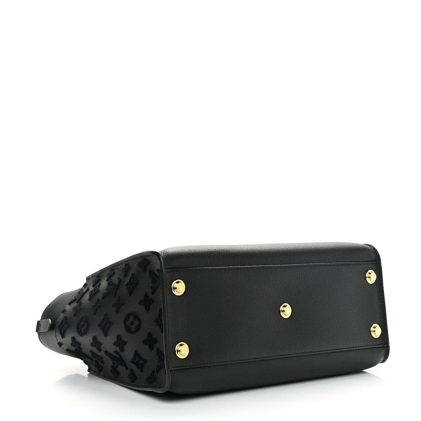 Calfskin Monogram Tufting On My Side Black