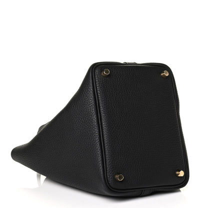 Hermes Taurillon Clemence Picotin Lock 18 PM Black 3 of 5