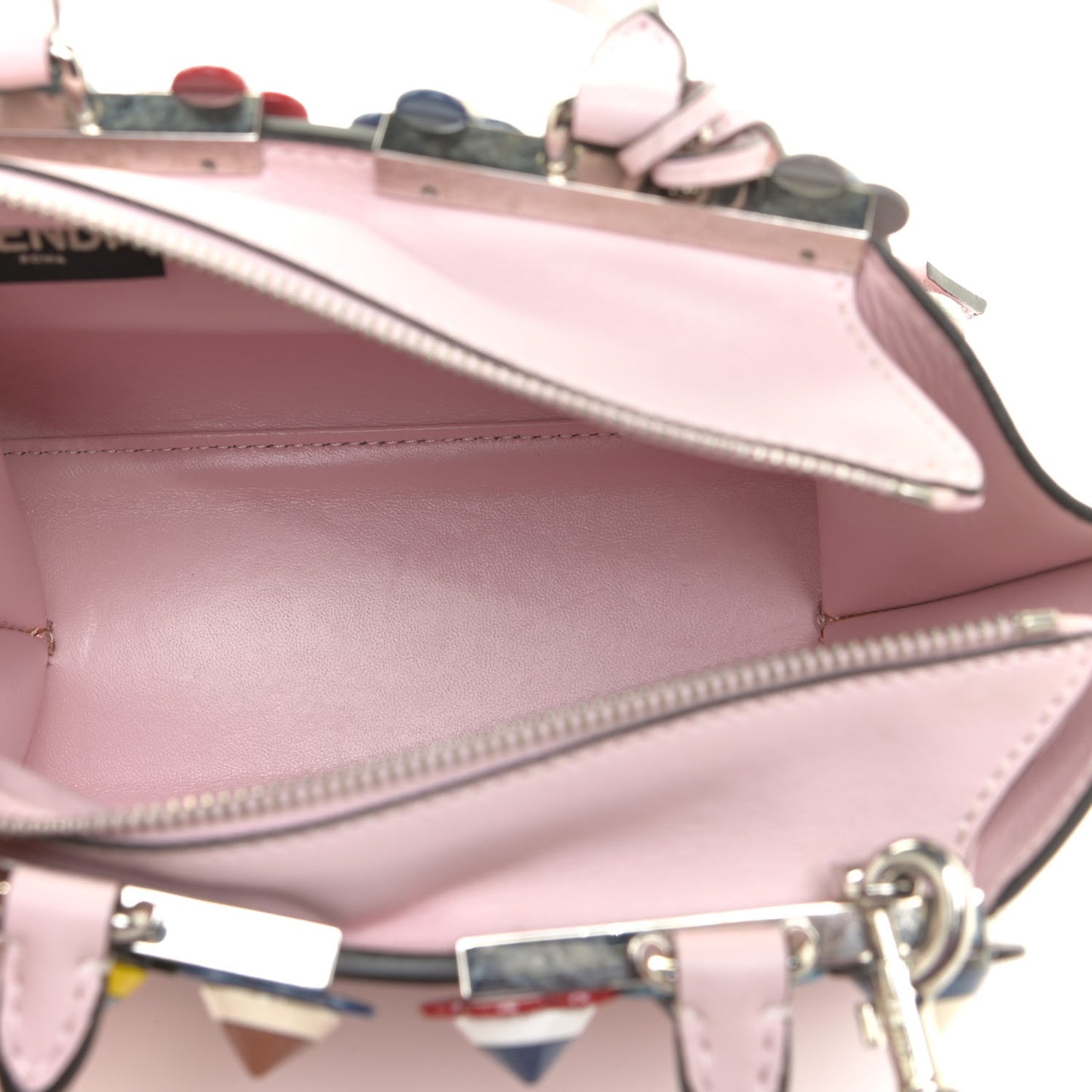 Vitello Dolce Plexiglass Flowerland Studded Mini 3Jours Tote Peonia Multicolor