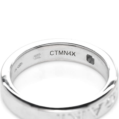 Bulgari 18K White Gold Diamond B.Zero1 Essential Band Ring 53 6.5 8 of 8