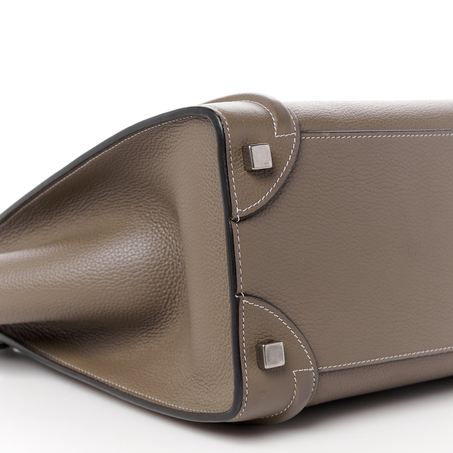 Drummed Calfskin Micro Luggage Souris