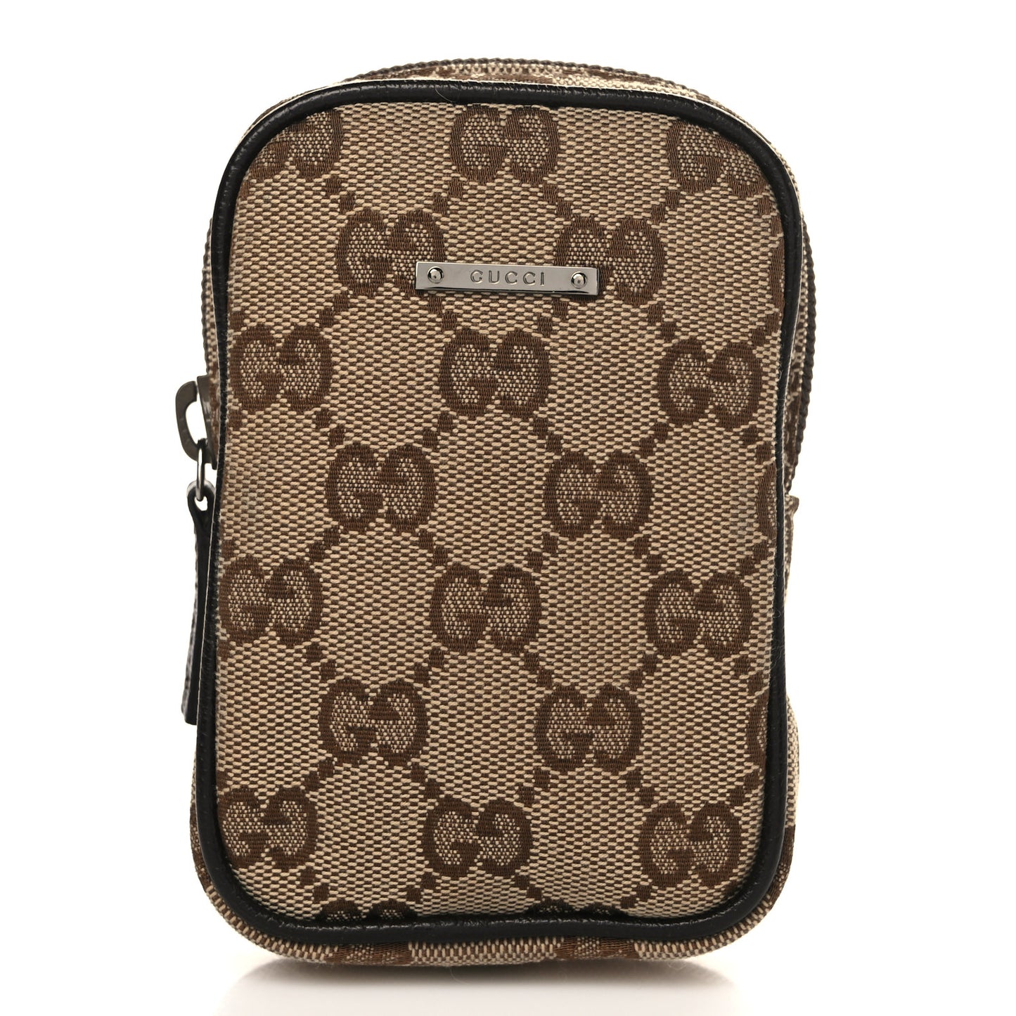 Monogram Mini Zip Pouch Beige