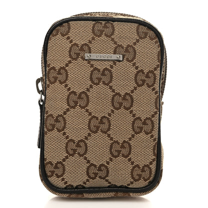Gucci Monogram Mini Zip Pouch Beige 1 of 7