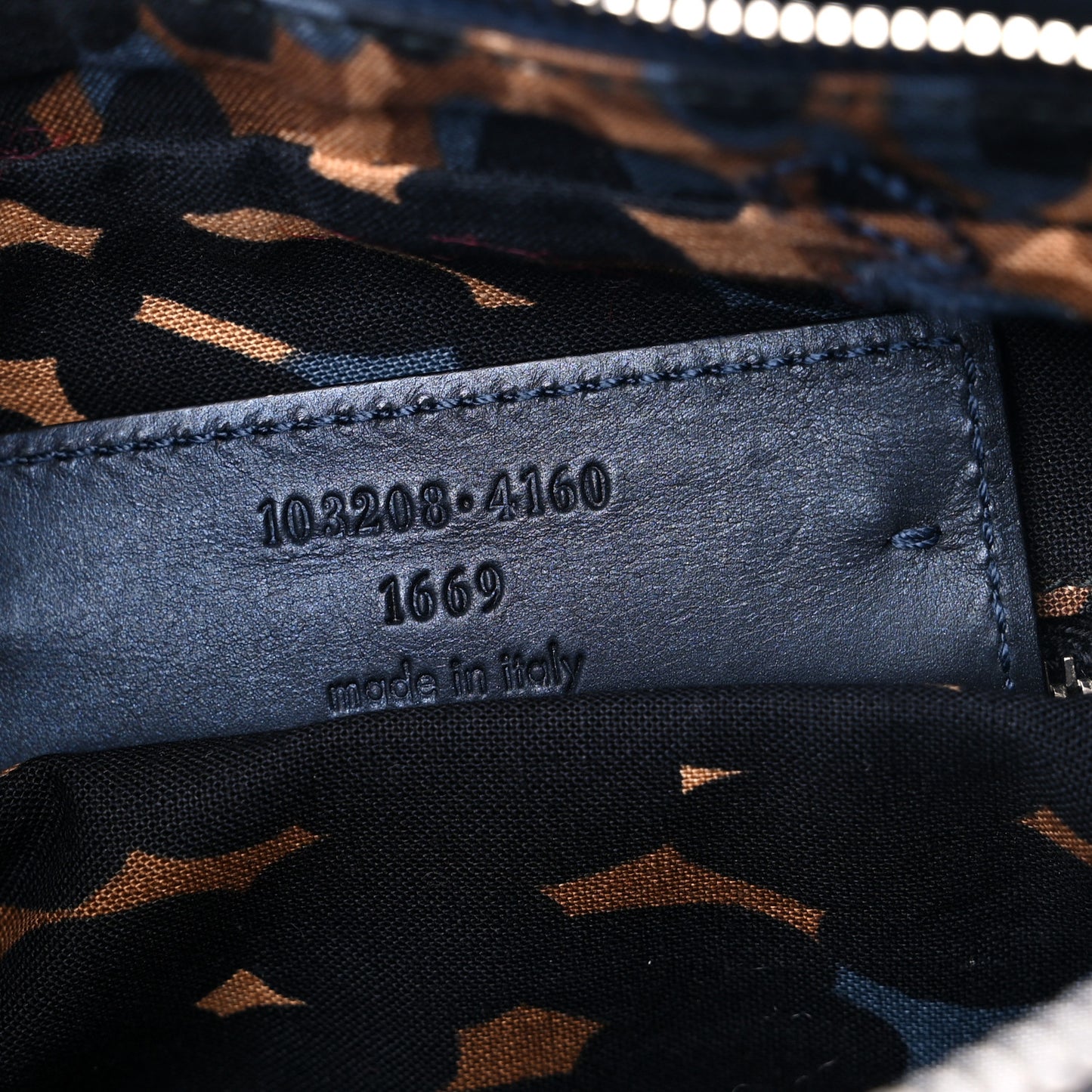 Iridescent Calfskin Classic Hardware First Bleu Mineral