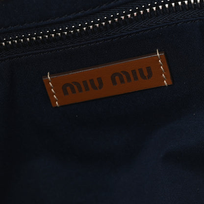Miu Miu Cotton Crochet Stripe Vertical Tote Bag Multicolor 6 of 10