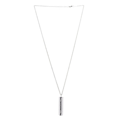 Tiffany Sterling Silver 1837 Bar Pendant Necklace 3 of 7