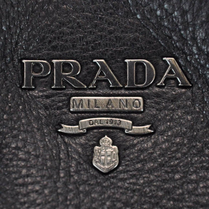 Prada Cervo Deerskin Shoulder Bag Black 5 of 11
