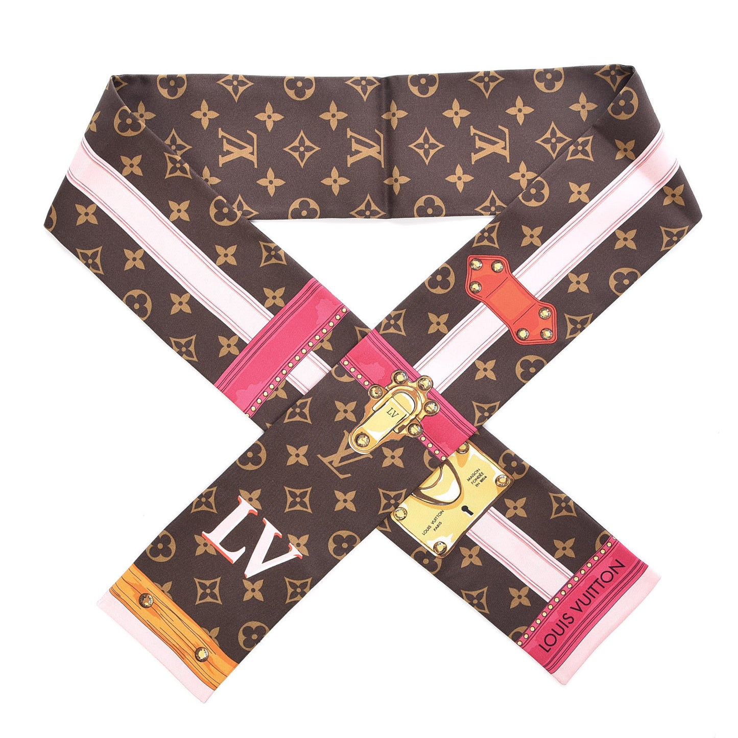 Silk Monogram Summer Trunks Bandeau Brown